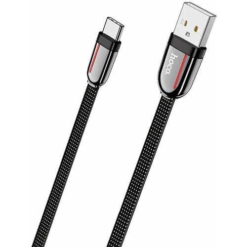 Кабель Hoco U74 для смартфона, USB - Type-C, 1.2 м, 3A, цвет черный, 1 шт кабель usb c hoco u99 vortex type c type c 5a 1 м черный с магнитным выходом