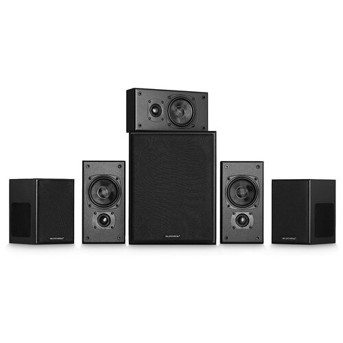 Комплект Акустическая система пассивная с активным сабвуфером M&K Sound Movie 5.1 system, Black Vinyl