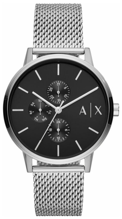 Наручные часы Armani Exchange Cayde AX2714, серебряный, черный