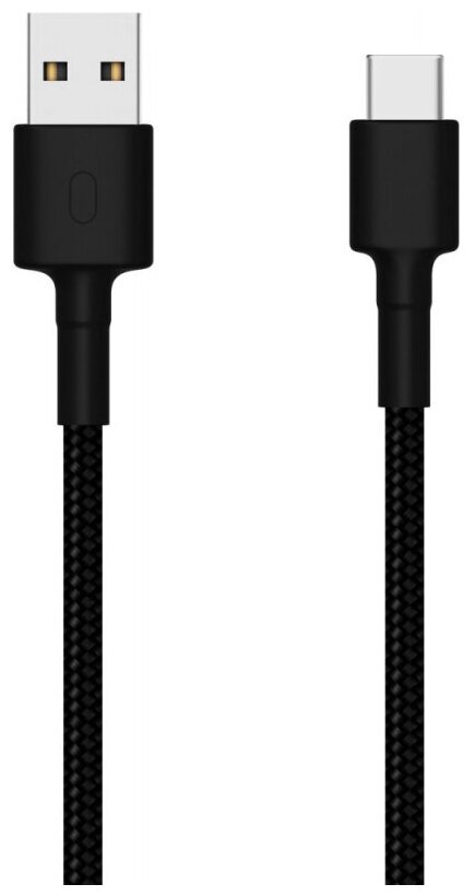 Кабель XIAOMI Mi Braided, USB Type-C (m) - USB (m), 1м, черный [sjv4109gl]