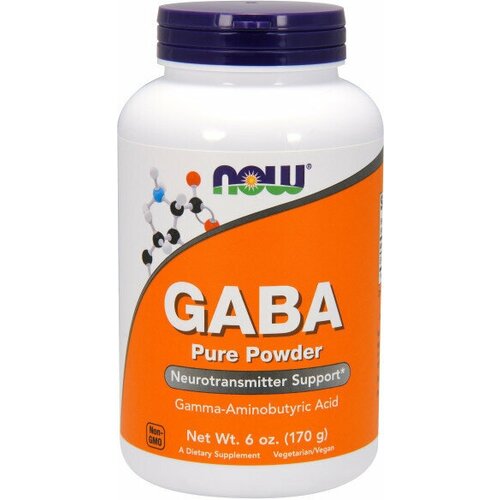 GABA Pure Powder (б/х) now gaba 500 mg 100 vcaps