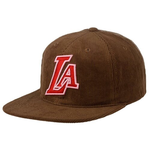 фото Бейсболка с прямым козырьком mitchell ness 6mussh22050-lalbrow los angeles lakers mlb, размер one