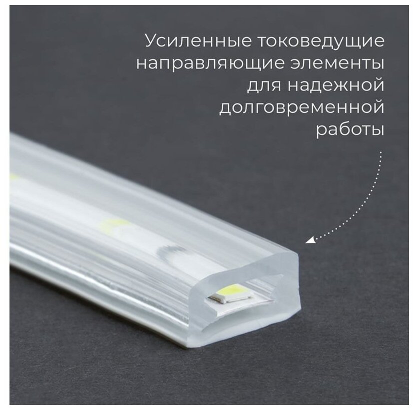 Feron LS704 Лента светодиодная 220 вольт , 60SMD(3528)/m 4.4W/m 230V IP68 100m, 26239 - фотография № 5