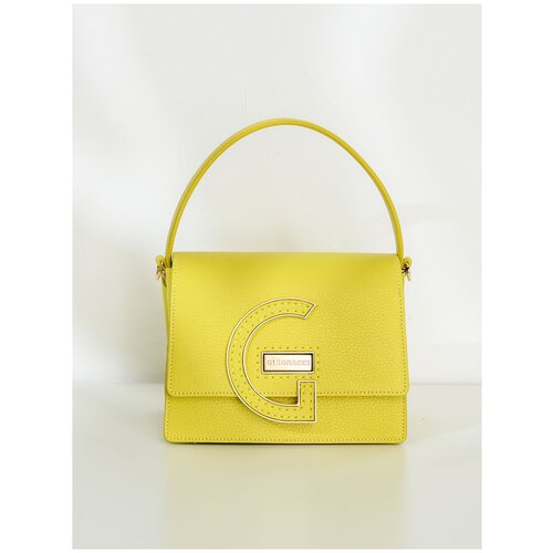 фото Сумка сэтчел gironacci, фактура зернистая, желтый