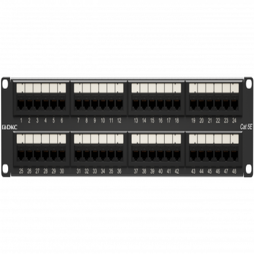 Патч-панель 192UCAT5E 48 портов RJ45 неэкранированная | код RN5PPU242 | DKC ( 1шт )