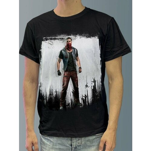 фото Футболка мужская черная из хлопка с dtf рисунком игры dying light - 3097 будь на стиле