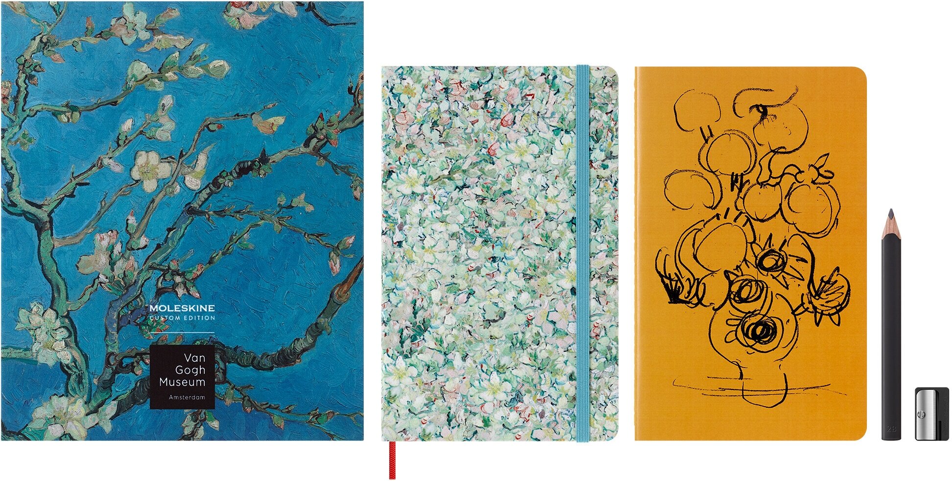 Набор Moleskine Limited Edition Van Gogh Museum SKVANGOGHBOX блокнот для рисования/записей/карандаш/точилка синий