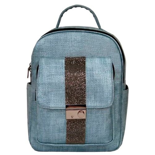 фото Сумка-рюкзак феникс+, искусственная кожа, серый/голубой