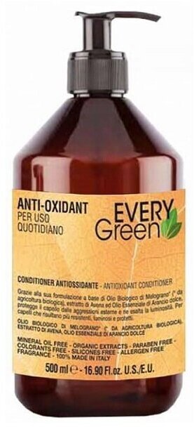 Кондиционер Антиоксидант Dikson Everygreen Anti-oxidant condizionante antiossidante, 500 мл