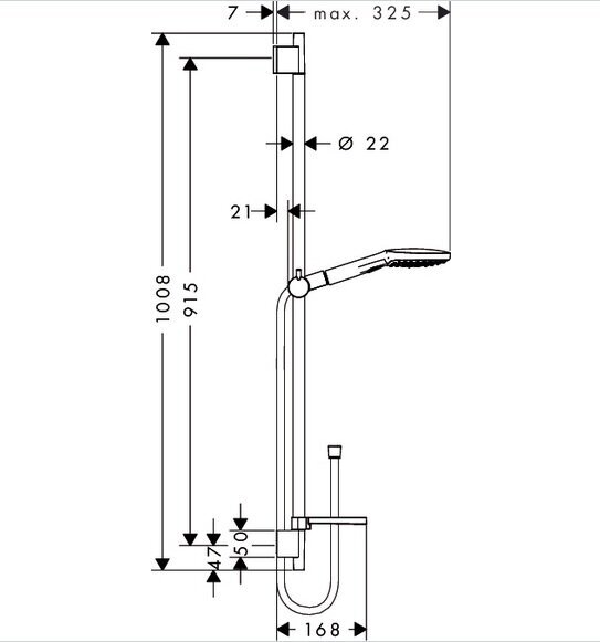 Душевой гарнитур Hansgrohe Raindance Select E 120 26621000 - фотография № 11