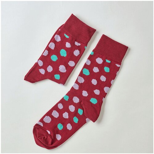 фото Носки st. friday когда учишься рисовать на бордовом, размер 42-46, бордовый