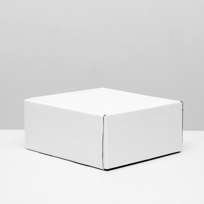Коробка самосборная, без окна, белая, 19 x 19 x 9 см