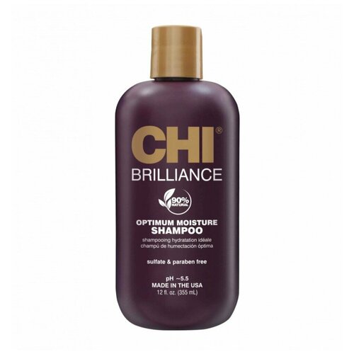 CHI Шампунь Deep Brilliance Оптимальное Увлажнение, 355 мл. chi увлажняющий шампунь moisture shampoo 355 мл chi deep brilliance