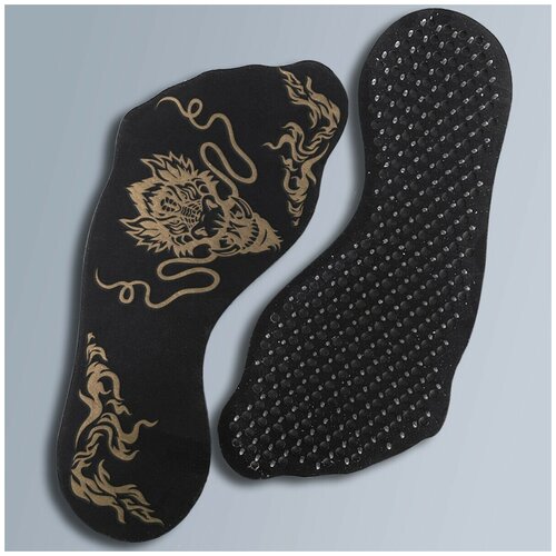 фото Доска для йоги садху с гвоздями в форме стопы дракон - 3352 wood art