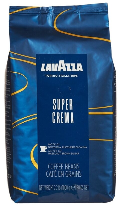 Кофе в зернах Lavazza Super Crema, 1 кг