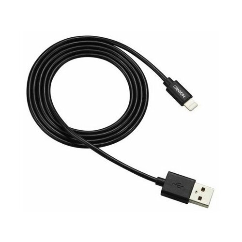 Кабель MFI-1, Lighting - USB, 2.4 А, чип MFI, сертифицирован Apple, 1 м, черный