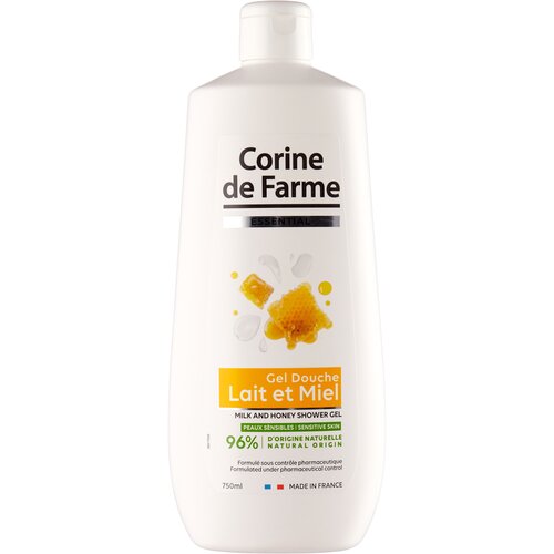 Гель для душа CORINE de FARME Milk and Honey, 750 мл