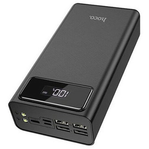 Внешний аккумулятор Hoco J65A 40000 mAh Output 4 USB ALL10W LED Фонарь Черный 5750₽