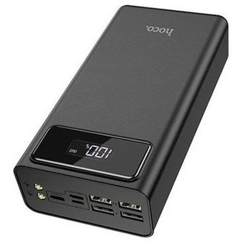 Внешний аккумулятор Hoco J65A, 40000 mAh, Output 4 USB ALL10W, LED + Фонарь, Черный