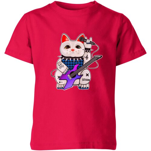 Футболка Us Basic, размер 4, розовый мужская футболка манэки нэко кот вокалист l белый