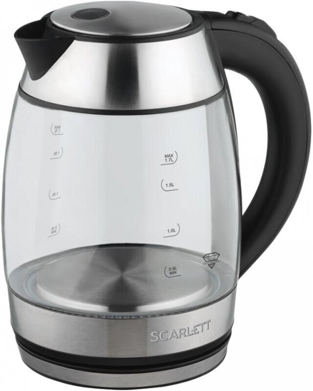 чайник SCARLETT SC-EK27G94 2200Вт 1,7л стекло - фото №2
