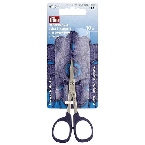 PRYM 611514 Ножницы для вышивки, тонкие, со стандартными ручками, 10 см
