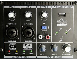 Behringer mpa40bt battery 2025