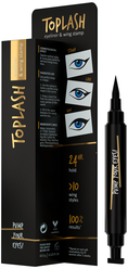 Toplash Подводка со штампом для стрелок Eyeliner and wing stamp, оттенок черный