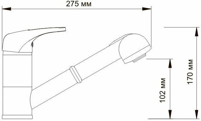 Смеситель для кухни Frap 6002-BF (517157) хром - фото №9