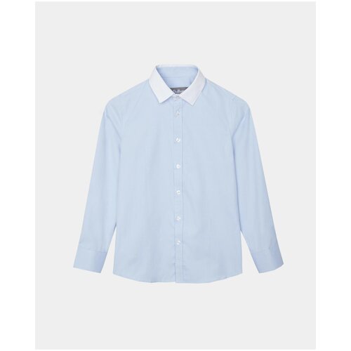 фото Рубашка gulliver размер 164, голубой