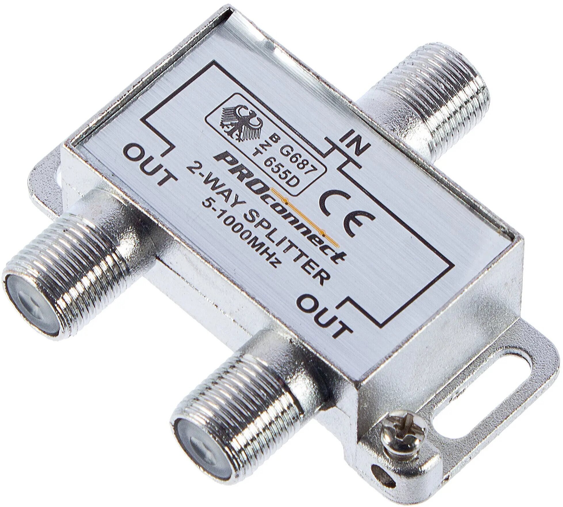 фото Разветвитель F на 2 TV 5-1000MHz