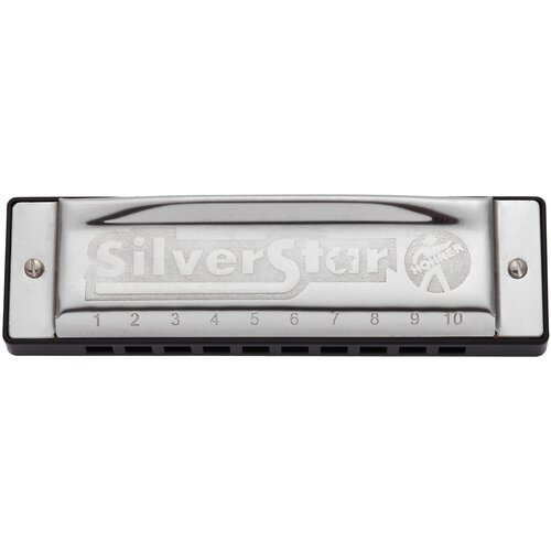 Губная гармошка Hohner Silver Star 504/20 Small box (M5040667) F#, черный губная гармошка hohner silver star 504 20 small box m5040167 c серый черный