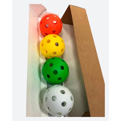 Набор мячей для флорбола BULLIT (4 цвета)