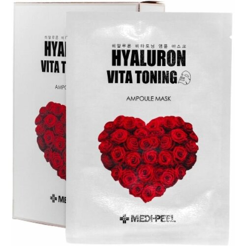 Medi-Peel Тканевая маска омолаживающая с экстрактом розы - Hyaluron 100 Rose Energy Tox