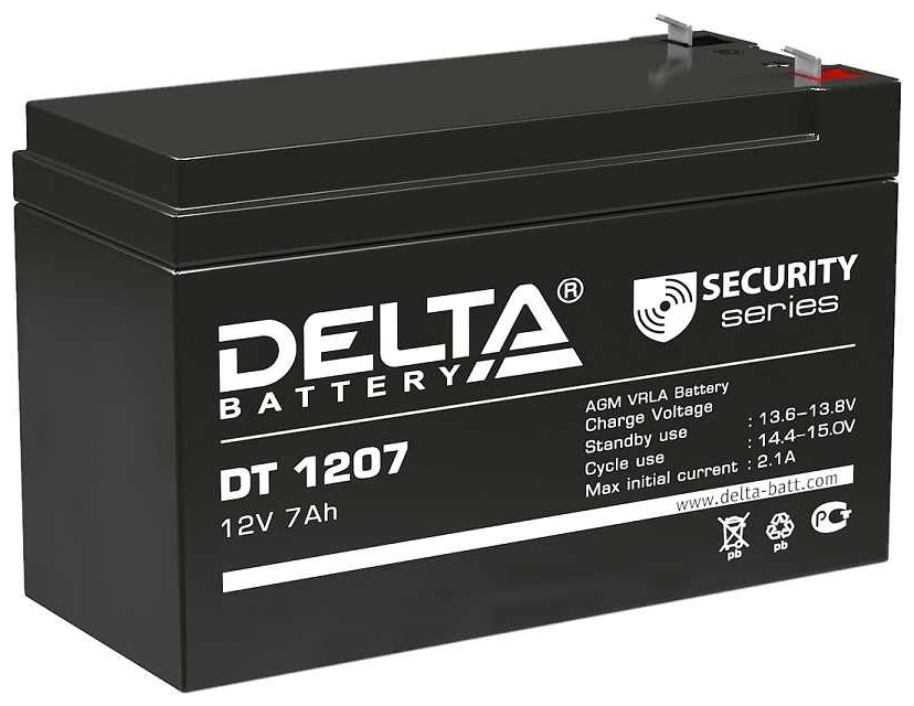 Аккумулятор свинцово-кислотный Delta DT 1207