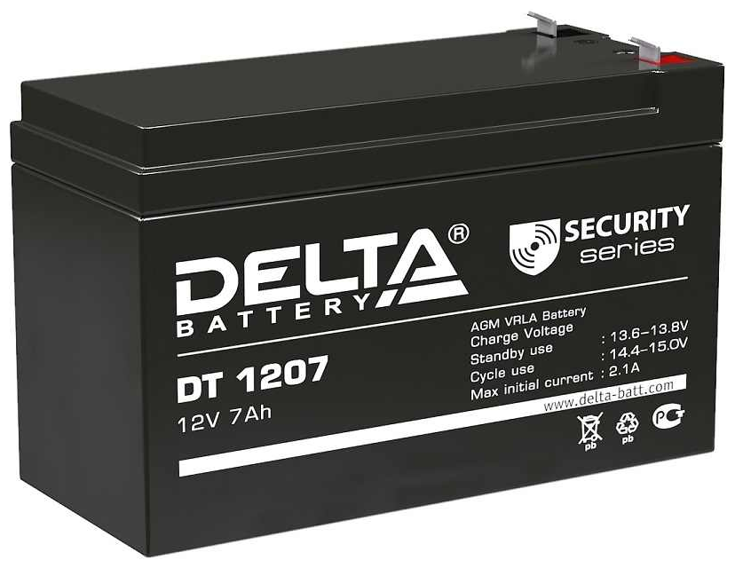 Аккумулятор Delta Battery DT 1207 для ИБП 12V 7Ah