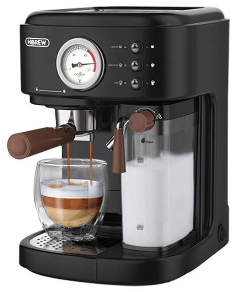 Автоматическая кофемашина HiBREW H8A для приготовления эспрессо, капучино, латте, 19 бар, 3 в 1 - фотография № 1