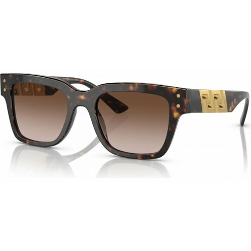 фото Солнцезащитные очки versace, прямоугольные, оправа: пластик, с защитой от уф, для мужчин, коричневый