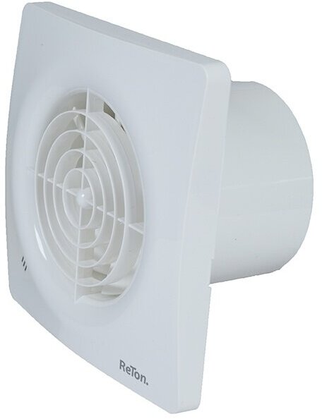 Вентилятор с датчиком влажности и таймером, D100мм, Reton Solo 100HT, белый - фотография № 3