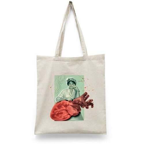 фото Сумка-шоппер унисекс каждому своё "медицина/анатомия/абстракция" черная