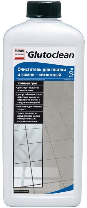 Пуфас Glutoclean N352 Очиститель для плитки и камня кислотный, концентрат (1л)