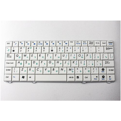 клавиатура для ноутбука asus eee pc 1004dn p n v021562is v0215621s3 0kna 0d3ru02 Клавиатура для Asus Eее PC 900HA S101 T91 Белая p/n: V100462BS1 RU, 0KNA-094RU01