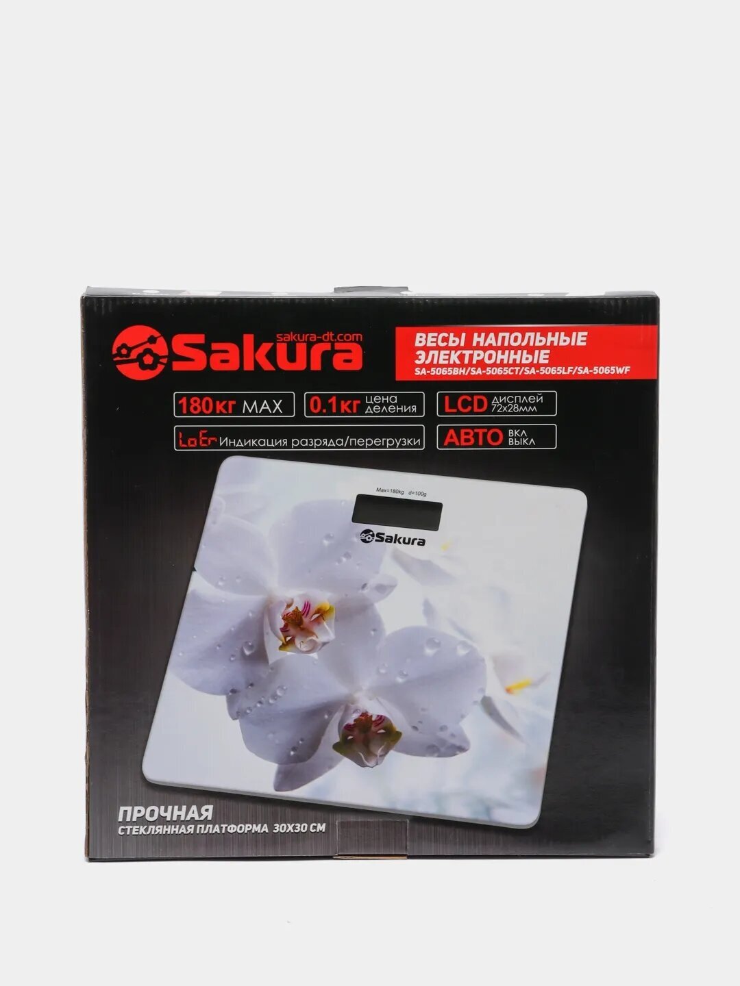 Весы напольные Sakura SA-5065WF "Орхидея" электронные, до 180кг БИТ - фото №8