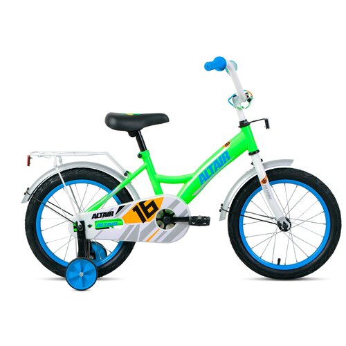 фото Детский велосипед altair kids 16 (2021) ярко-зеленый/синий (требует финальной сборки)