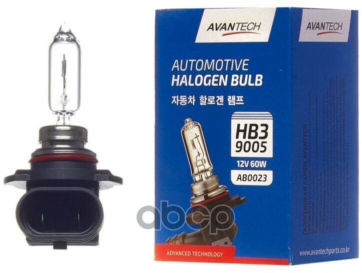 Лампа Головного Света Avantech 9005 (Hb3) 12V 60W AVANTECH арт. AB0023