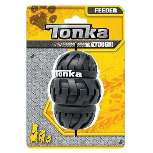 Игрушка-дозатор для собак для Tonka лакомств тройной черный, 10,2 см