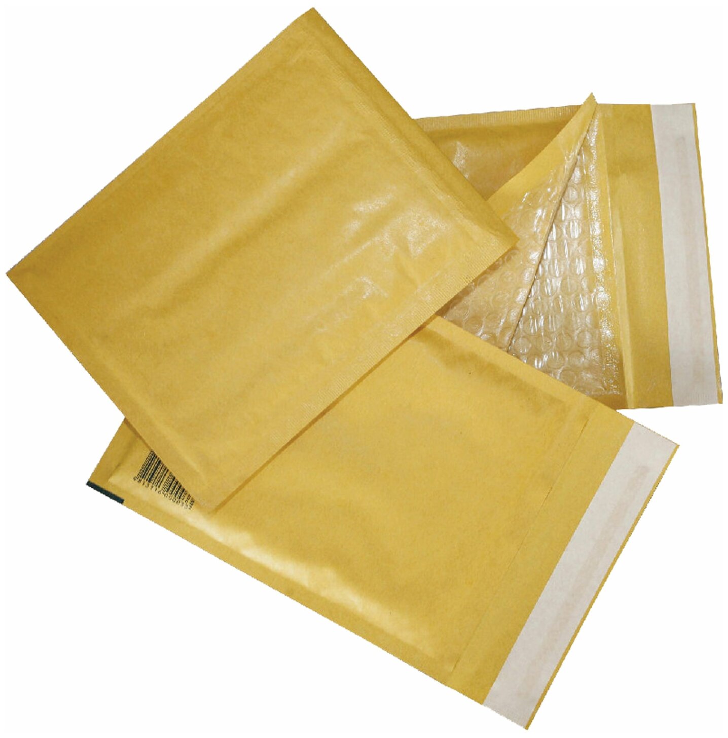 Конверт-пакеты с просл. из пузыр. пленки (250х350мм), крафт, отрыв. полоса, комплект 10шт, G/4-G.10