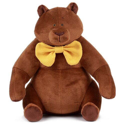 Мягкая игрушка KULT of toys Медведь Mr Brown с бантом 30 см темно-коричневый 2800₽