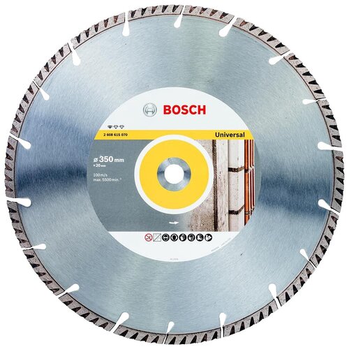 фото Диск алмазный отрезной bosch standard for universal 2608615070, 350 мм 1 шт.