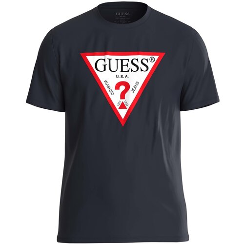 Футболка GUESS, хлопок, размер L, зеленый